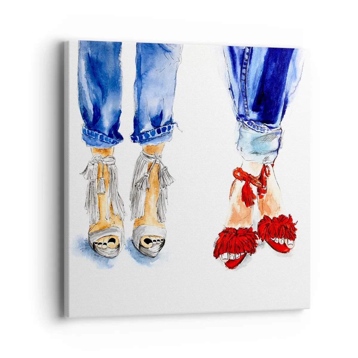 Quadro su tela - Stampe su Tela - Facciamo una passeggiata? - 40x40 cm