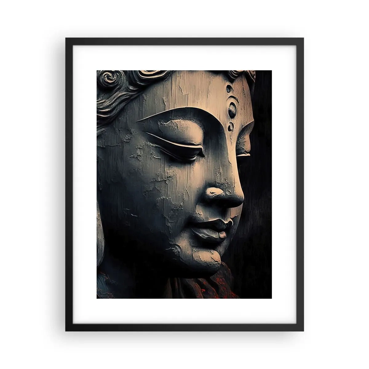 Poster in cornice nera - In armonia con il mondo - 40x50 cm