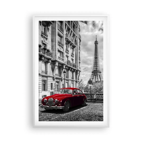 Poster in cornice bianca - Predatore in città - 61x91 cm