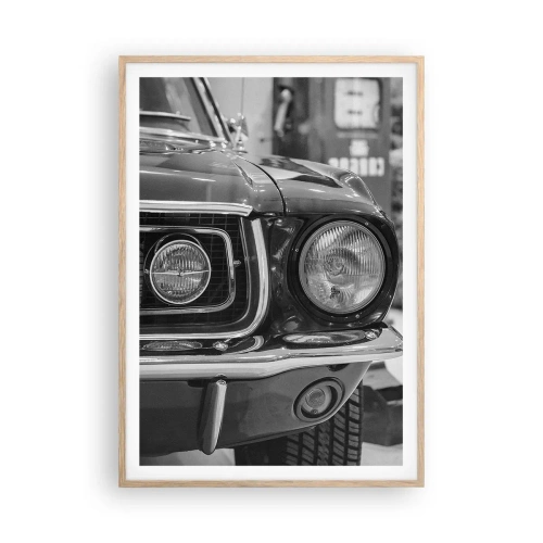 Poster in cornice rovere chiaro - A rotta di collo - 70x100 cm