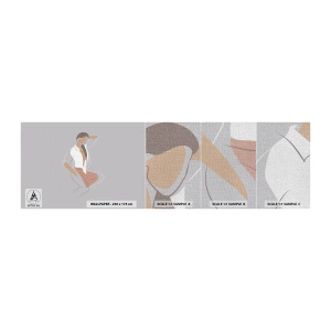 Campione di Fotomurale Premium Canvas - Profilo di bellezza - Donna, Grafica, Modello - 100x30 cm