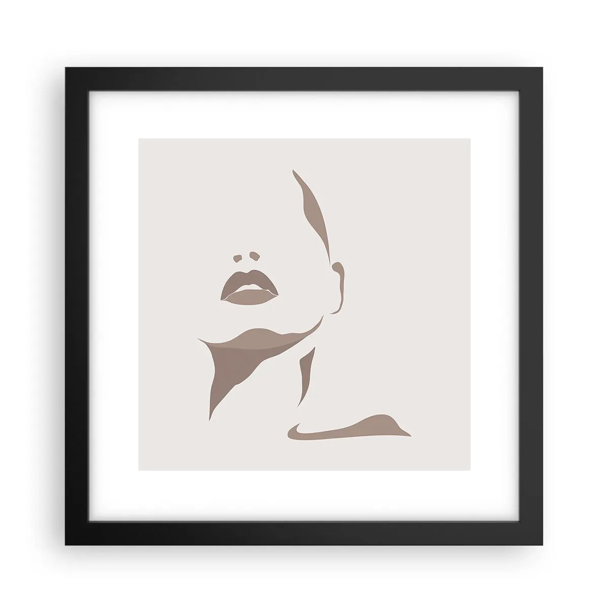 Poster in cornice nera - Fatta di luce e ombra - 30x30 cm