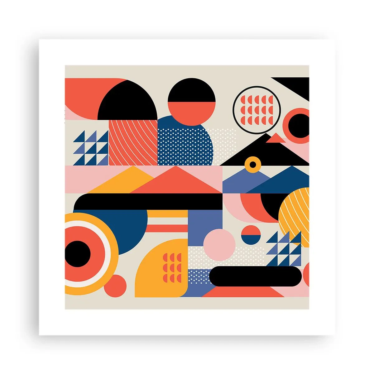 Poster - Composizione: divertiti - 40x40 cm