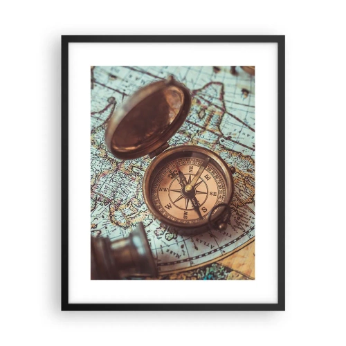 Poster in cornice nera - Per il cercatore di avventure - 40x50 cm