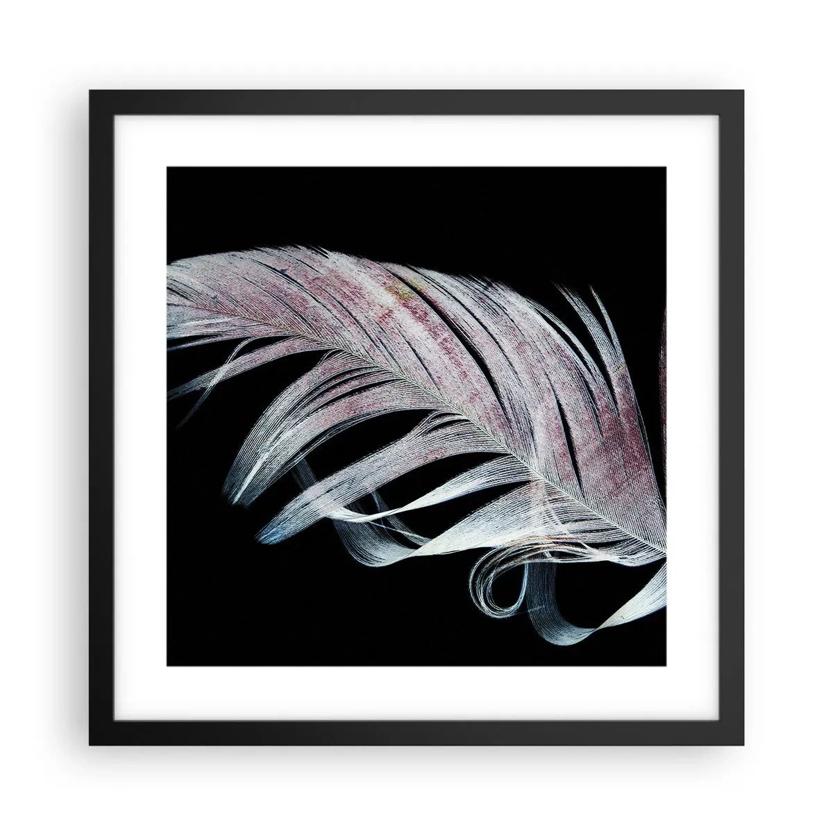 Poster in cornice nera - Pensa al tocco - 40x40 cm
