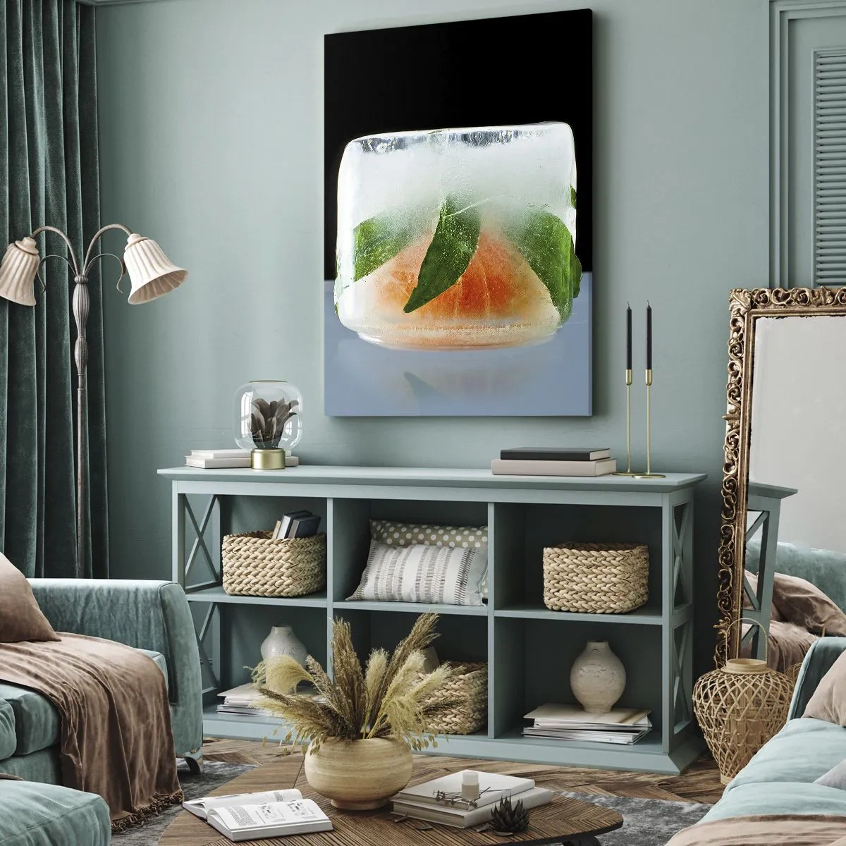 Quadro su tela - Stampe su Tela - Freschezza e rinfresco - 65x120 cm