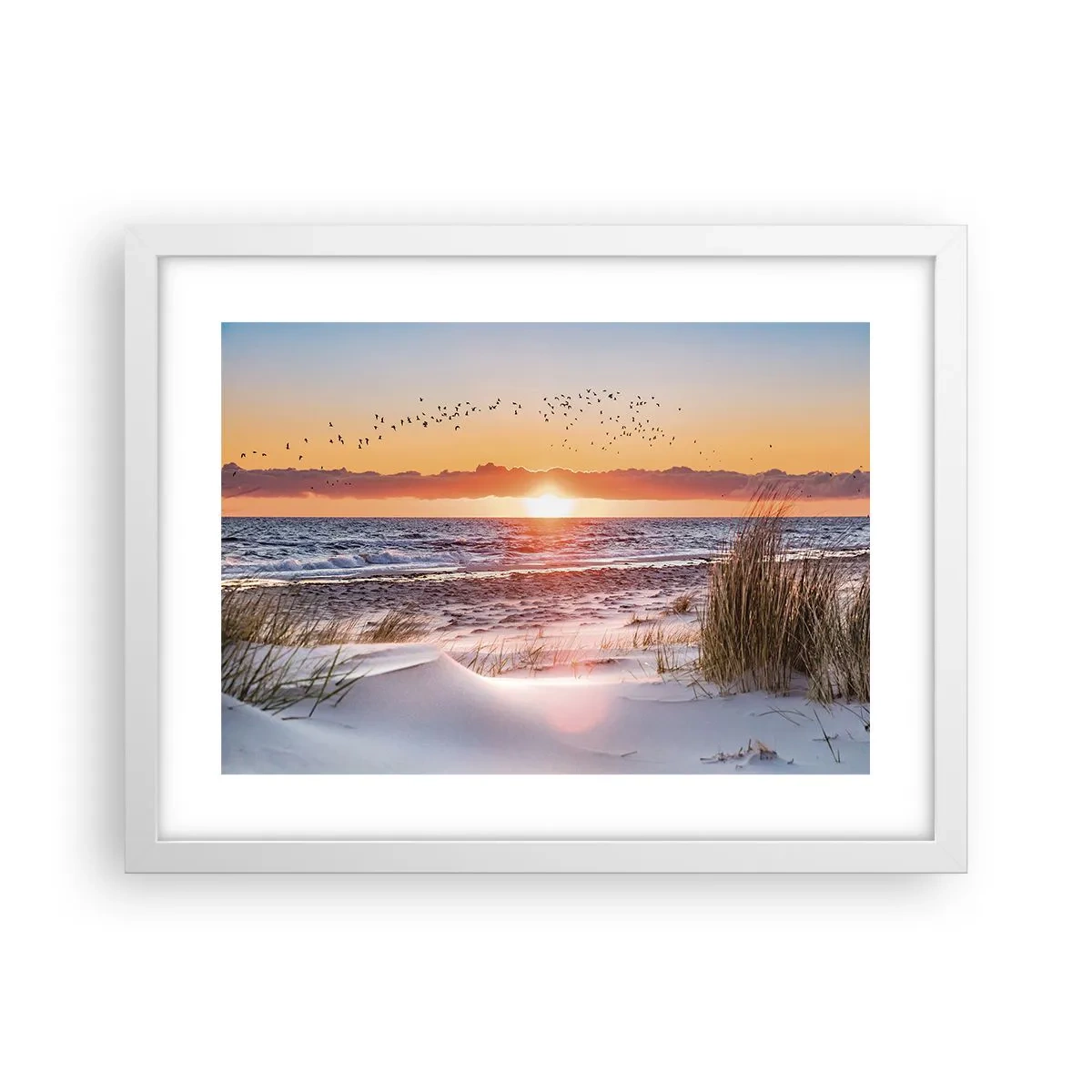 Poster in cornice bianca - Paesaggio orizzontale - 40x30 cm