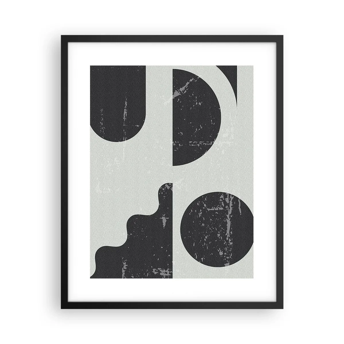 Poster in cornice nera - Composizione sopra e sotto - 40x50 cm