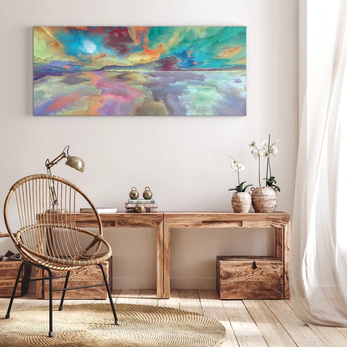 Quadro su tela - Stampe su Tela - Due cieli - 100x40 cm