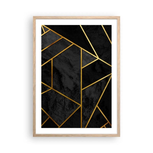 Poster in cornice rovere chiaro - Oscurità e luce - 50x70 cm