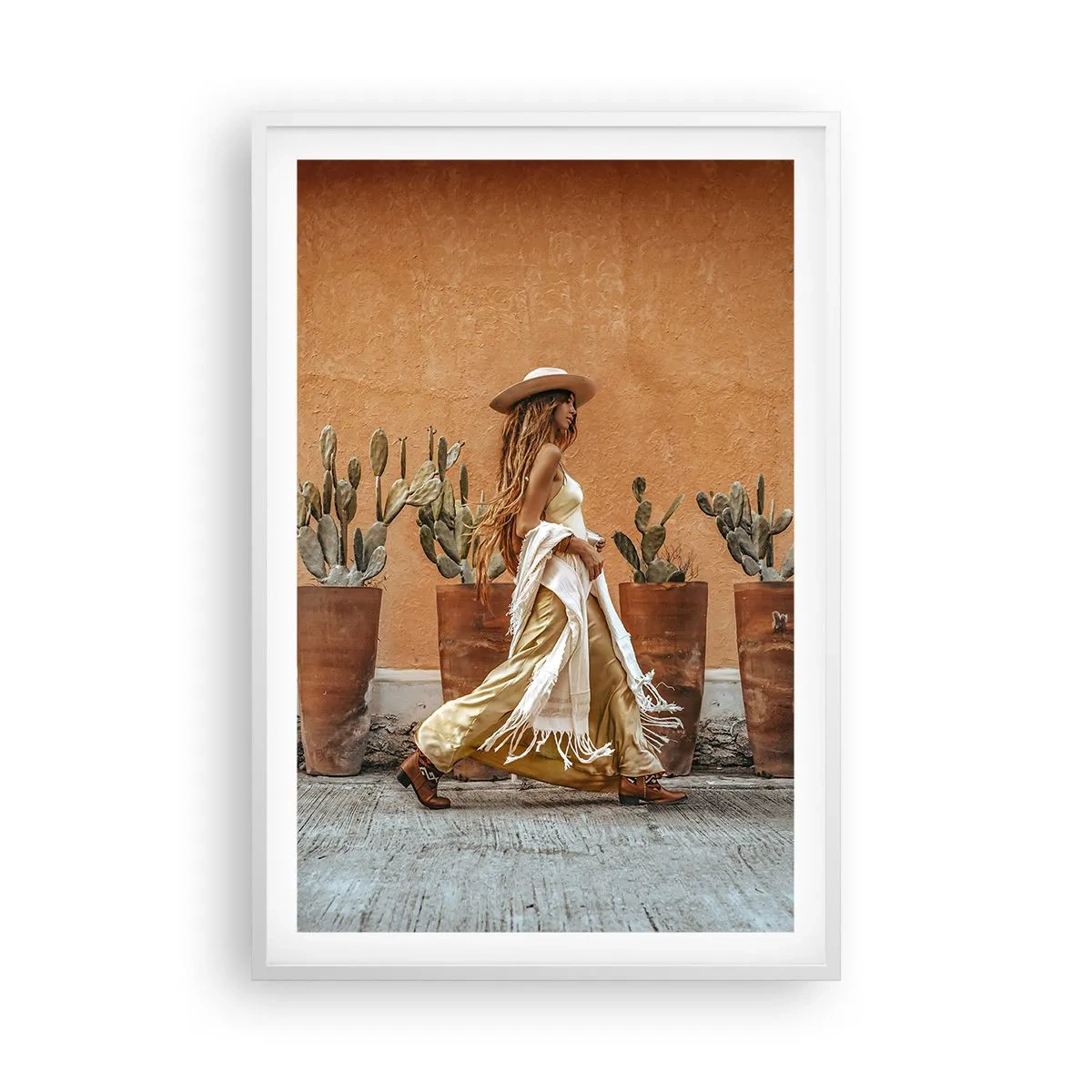 Poster in cornice bianca - In stile hippy - 61x91 cm
