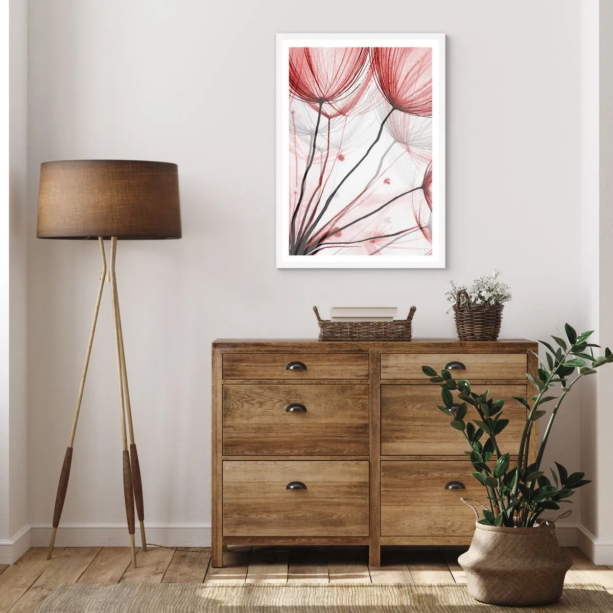Poster in cornice bianca - Prima del decollo - 70x100 cm