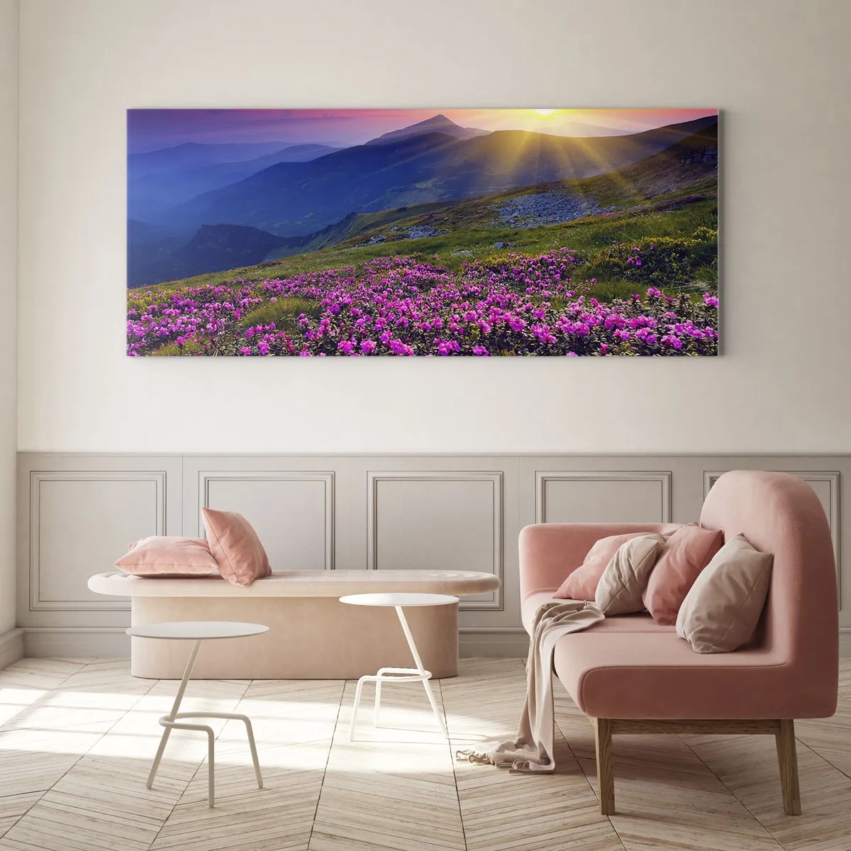 Quadro su vetro - Odore di mugo e profumo di erbe - 90x30 cm