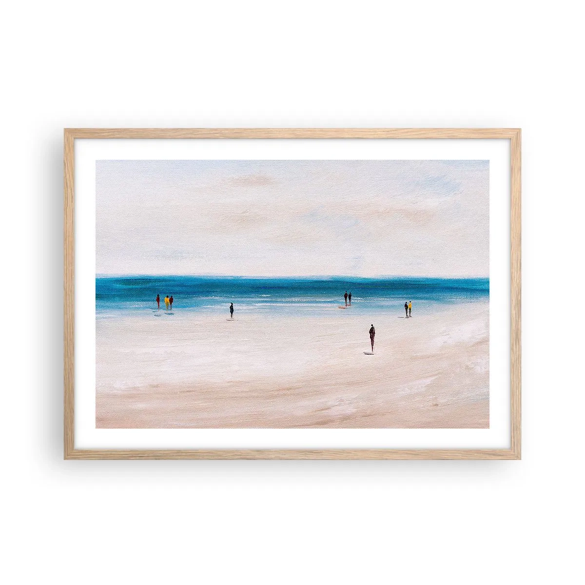 Poster in cornice rovere chiaro - Un bisogno naturale - 70x50 cm