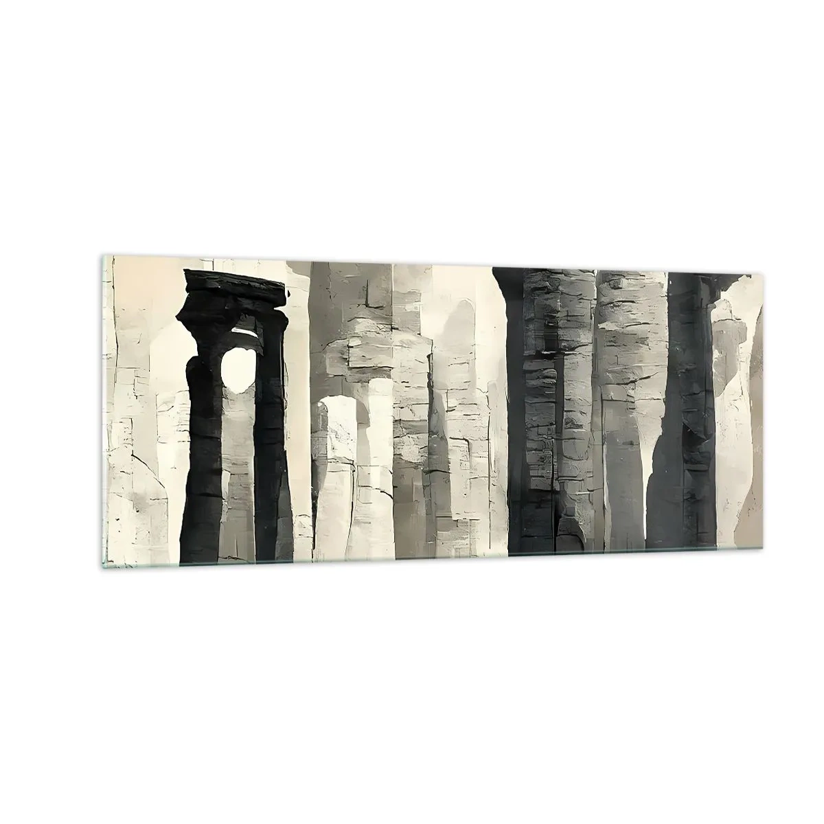Quadro su vetro - La maestà dell'antichità - 100x40 cm