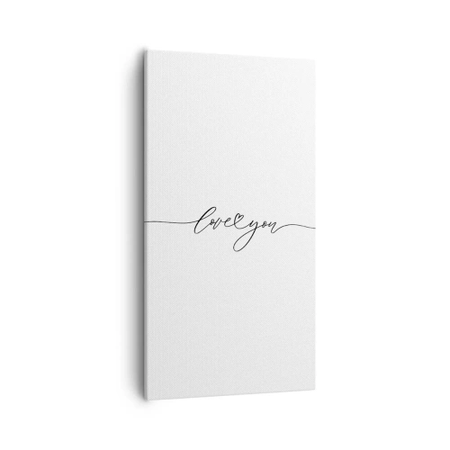 Quadro su tela - Stampe su Tela - Bianco e nero - 55x100 cm