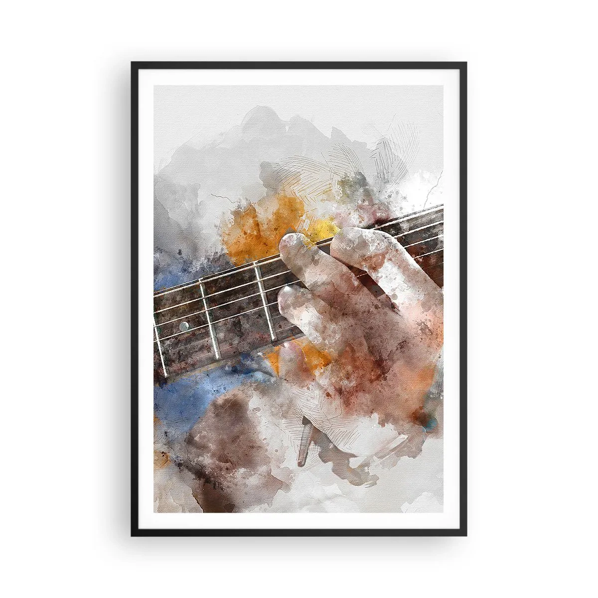 Poster in cornice nera - Poesia tra le corde - 70x100 cm