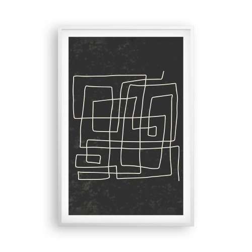 Poster in cornice bianca - Non è così semplice - 61x91 cm