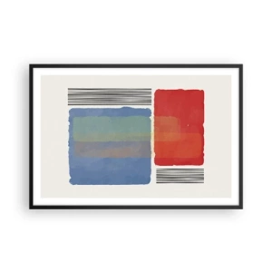 Poster in cornice nera - Spirito e lettera della geometria - 91x61 cm