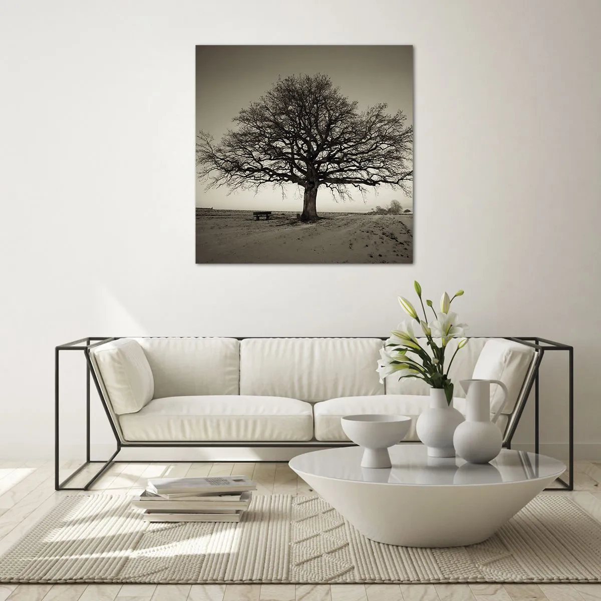 Quadro su vetro - Da qui all'eternità - 30x30 cm