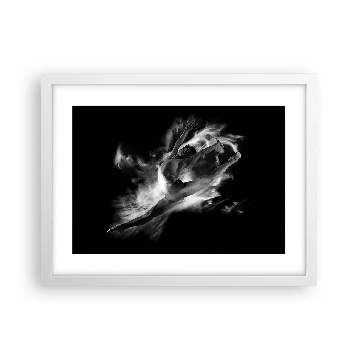 Poster in cornice bianca - Fermo in volo - 40x30 cm