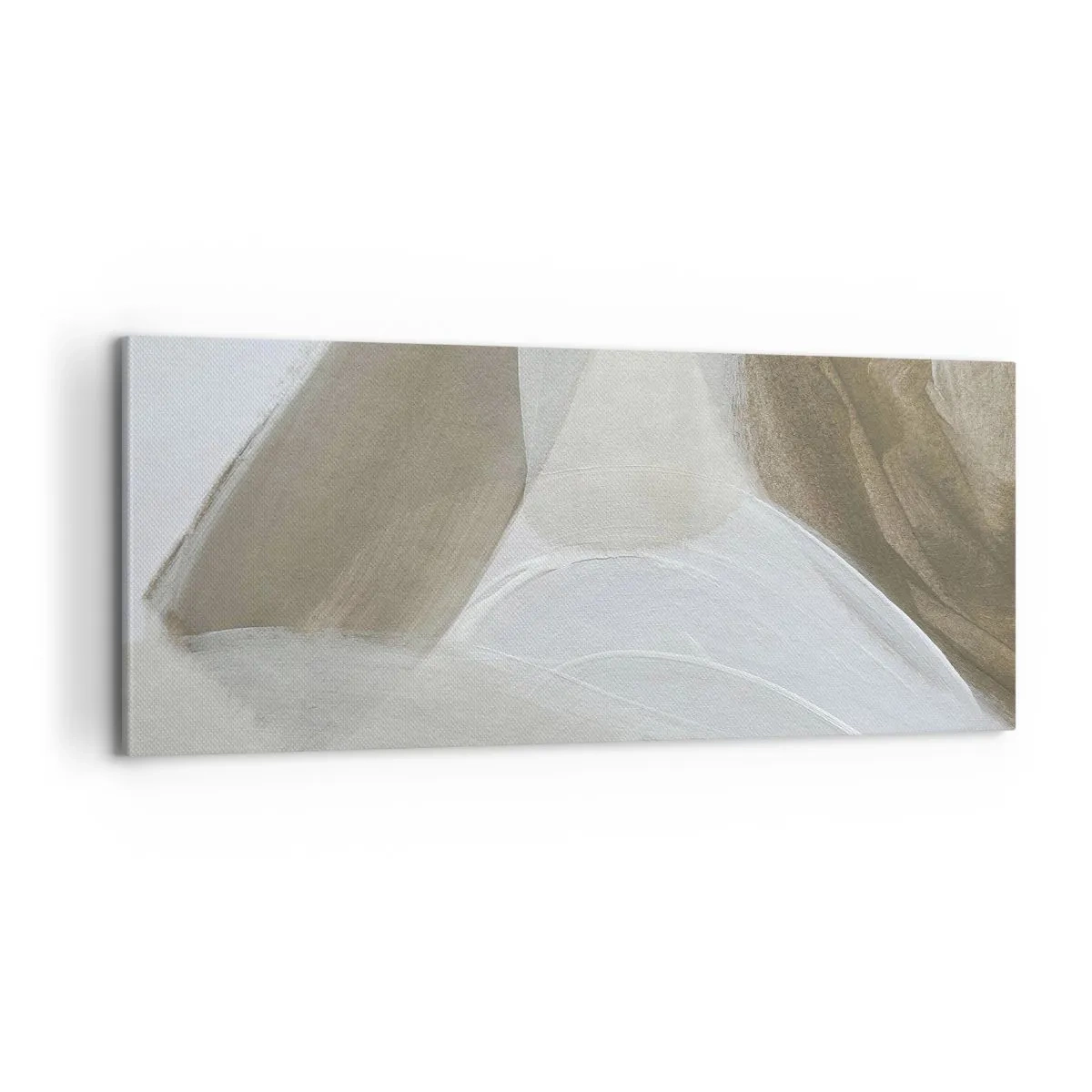 Quadro su tela - Stampe su Tela - Onda di bianco - 100x40 cm