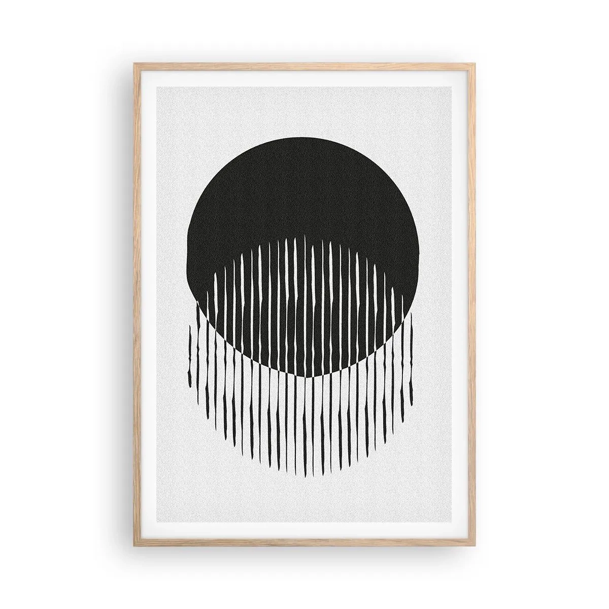Poster in cornice rovere chiaro - Il suo alter ego - 70x100 cm