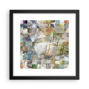 Poster in cornice nera - Rimpasto geometrico - 30x30 cm