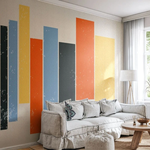 Fotomurali Autoadesivo Deluxe Sticker - Notazione musicale - Minimalismo, Rettangoli, Forme - 400x280 cm