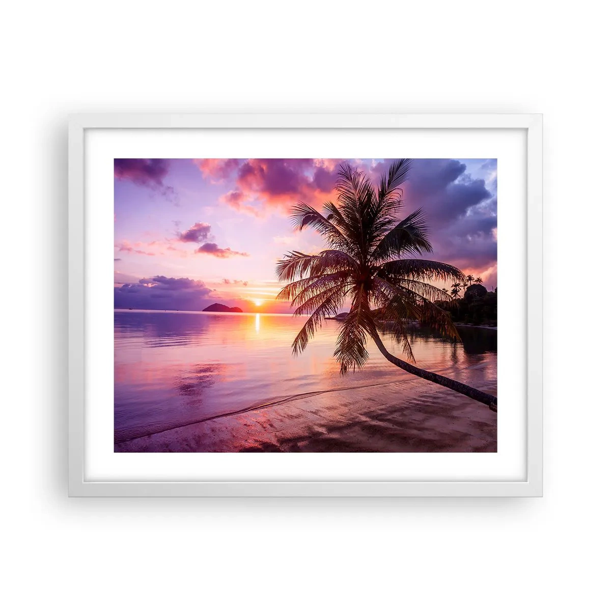 Poster in cornice bianca - Beatitudine a perdita d'occhio - 50x40 cm
