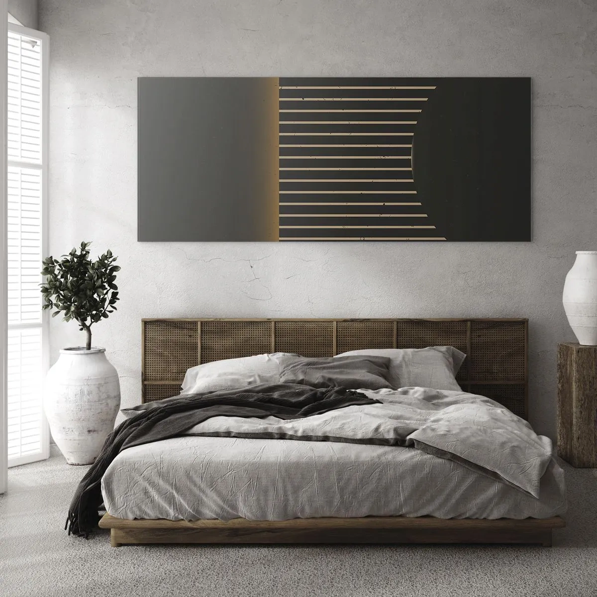 Quadro su vetro - Esaminare l'oscurità - 100x40 cm