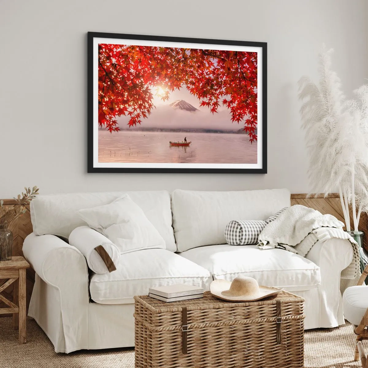 Poster in cornice nera - Nell'atmosfera del Giappone - 50x40 cm