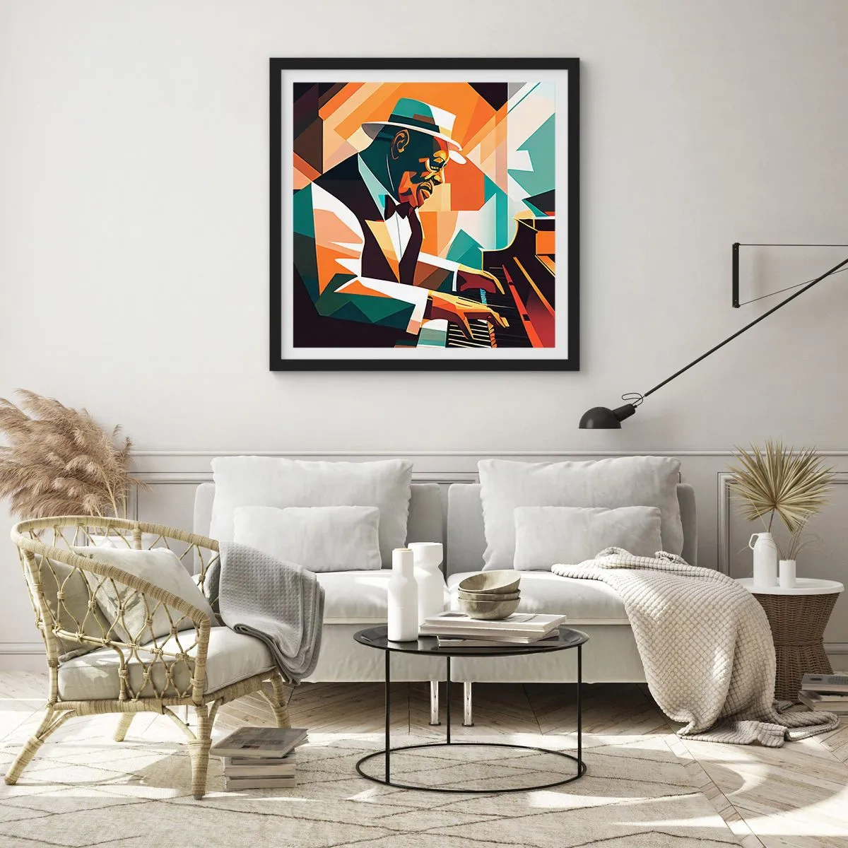Poster in cornice nera - Tutto il jazz - 50x50 cm