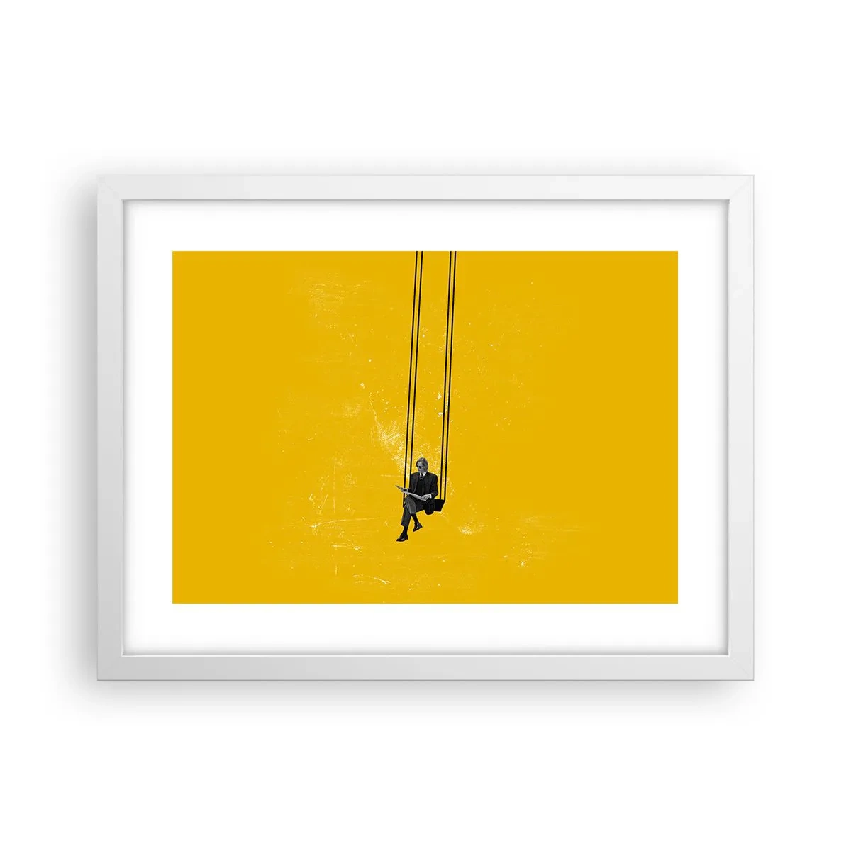 Poster in cornice bianca - Un giorno come tanti - 40x30 cm