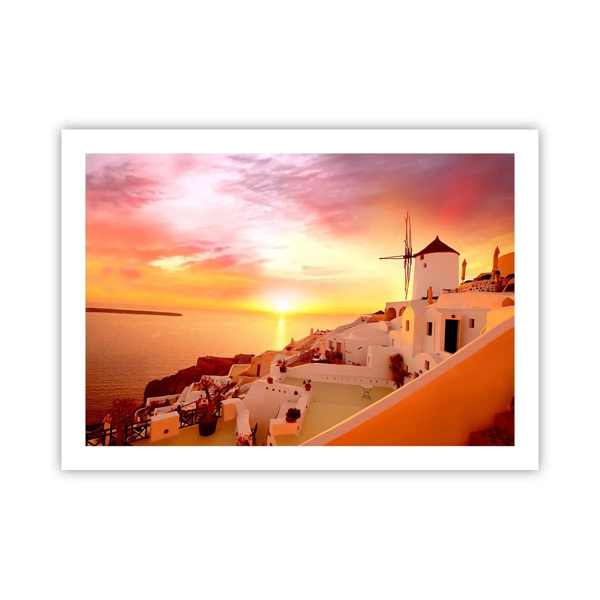 Poster - Sciogliersi nel bianco e nell'oro - 70x50 cm