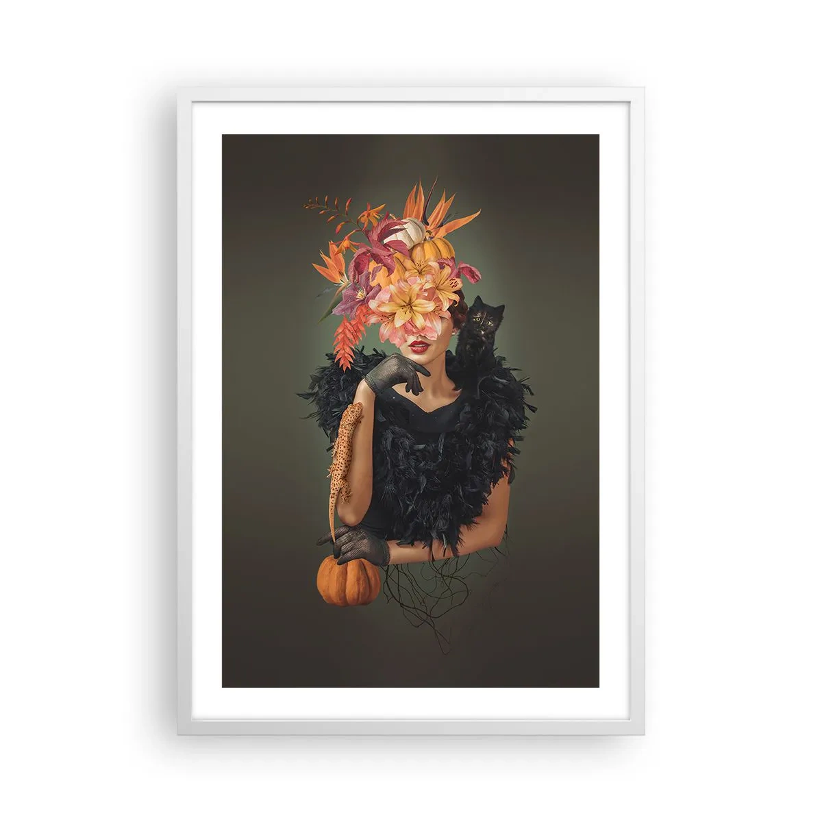 Poster in cornice bianca - L'incantesimo della strega - 50x70 cm