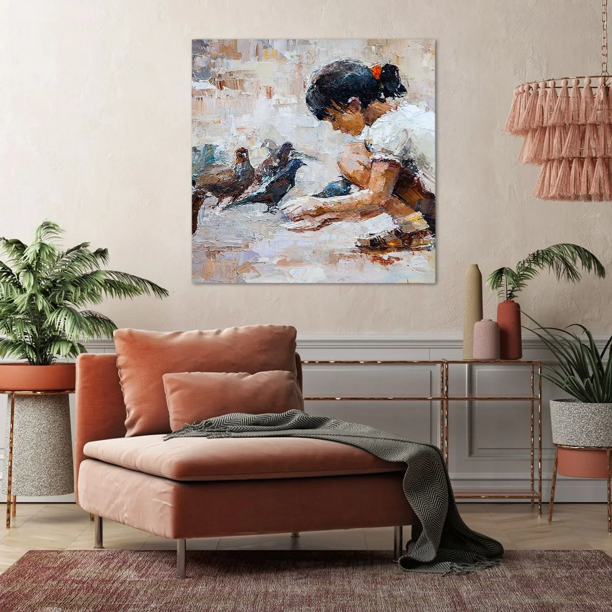 Quadro su tela - Stampe su Tela - Piccoli e gentili - 70x70 cm