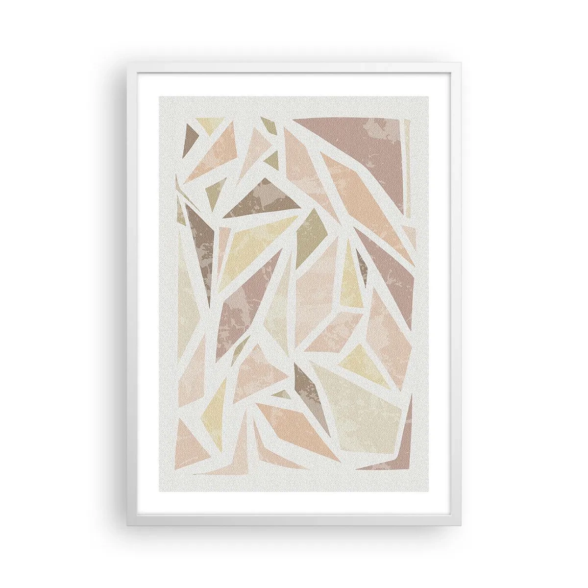 Poster in cornice bianca - Composizione da vetrata - 50x70 cm