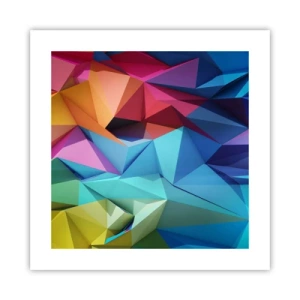 Poster - Origami arcobaleno - 40x40 cm