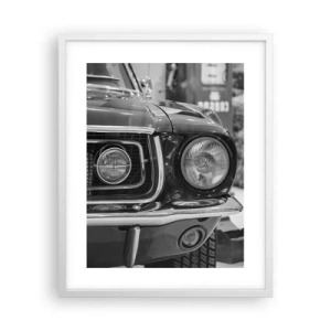 Poster in cornice bianca - A rotta di collo - 40x50 cm