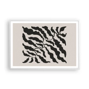 Poster in cornice bianca - La natura del quadrato - 100x70 cm