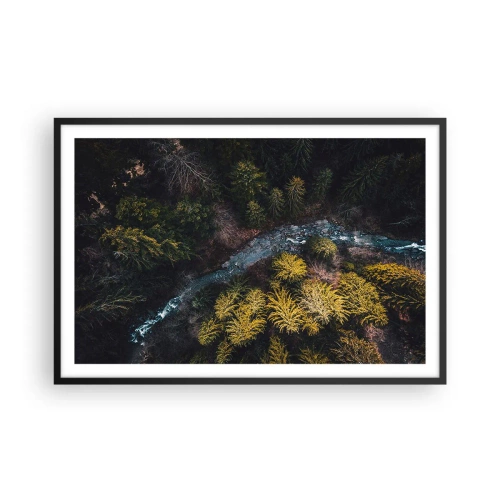 Poster in cornice nera - Sempre più veloce - 91x61 cm