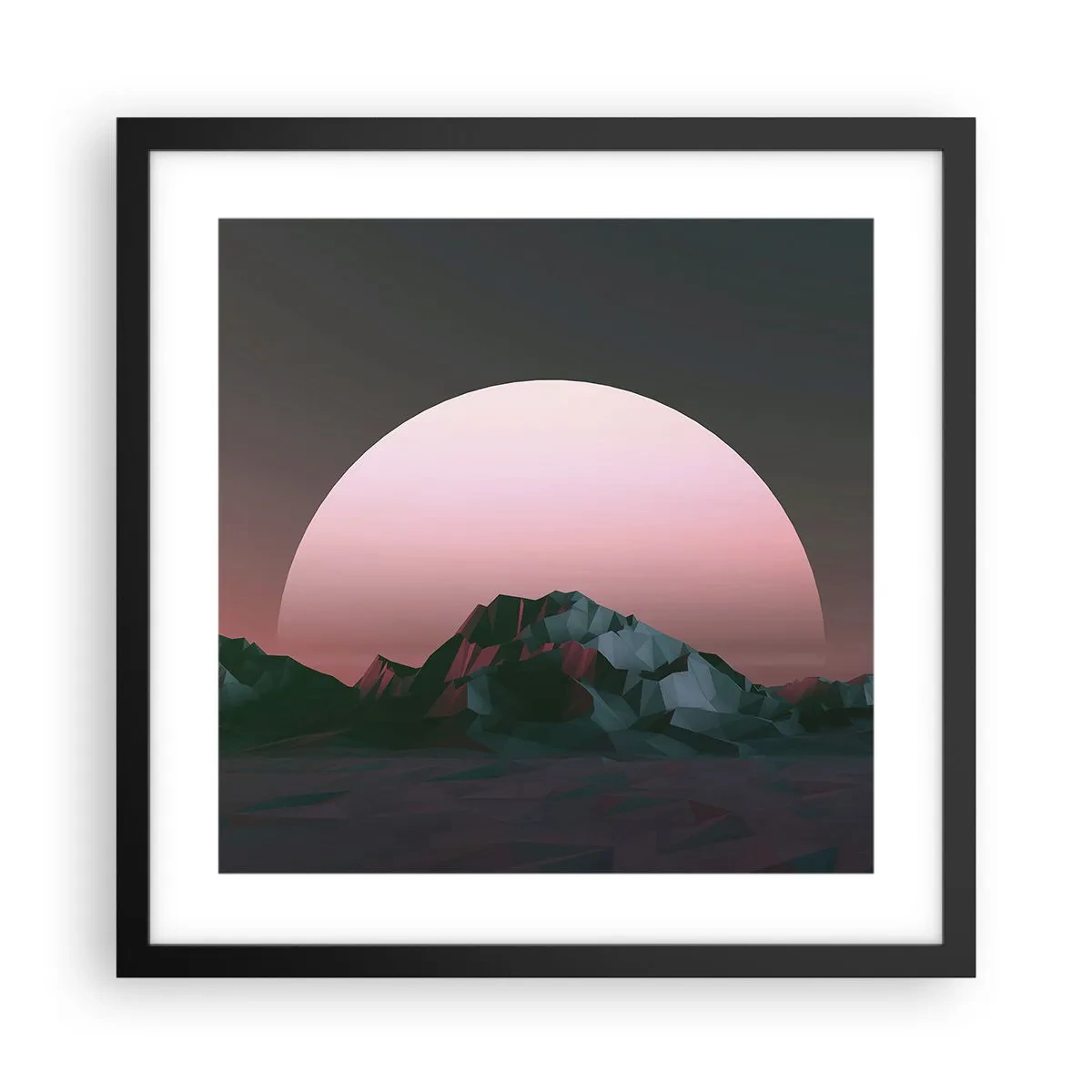 Poster in cornice nera - Nella galassia accanto - 40x40 cm