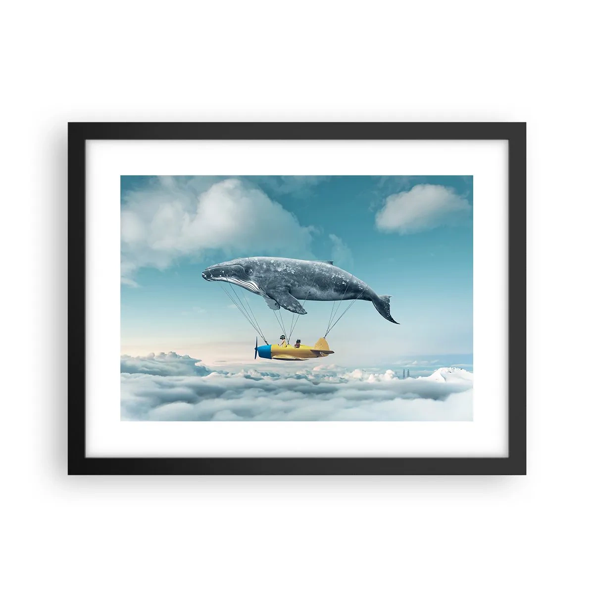 Poster in cornice nera - Perché no? - 40x30 cm