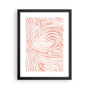 Poster in cornice nera - Nel labirinto di corallo - 30x40 cm