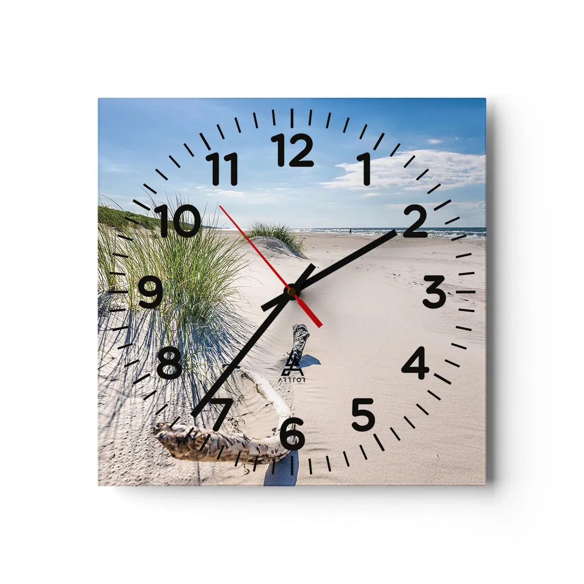 Orologio da parete - Orologio in Vetro - La più bella? Quella del baltico - 40x40 cm