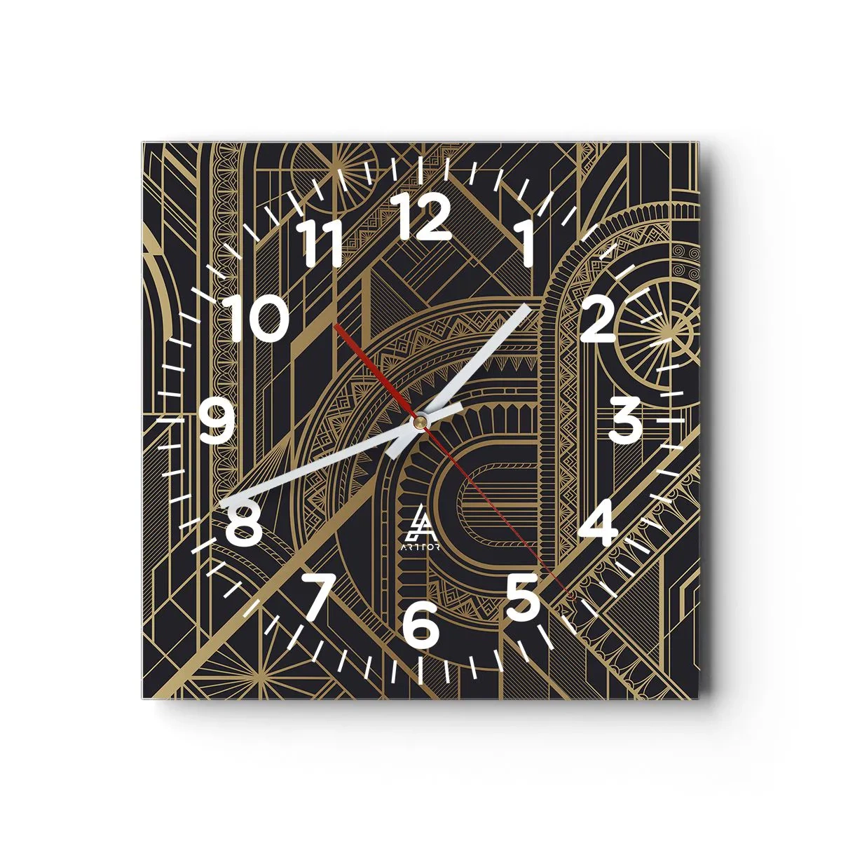 Orologio da parete - Orologio in Vetro - Concetti, idee, progetti - 40x40 cm