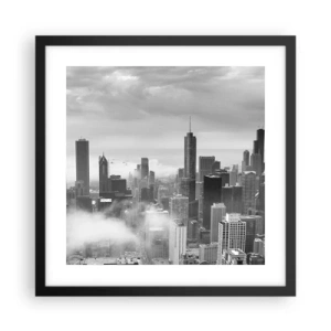 Poster in cornice nera - Paesaggio americano - 40x40 cm