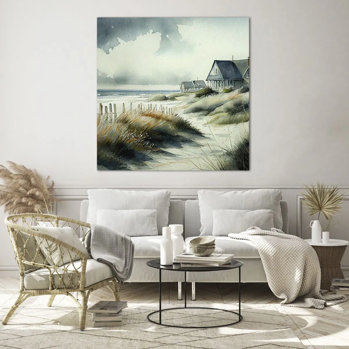 Quadro su vetro - Lontano dal caos - 50x50 cm