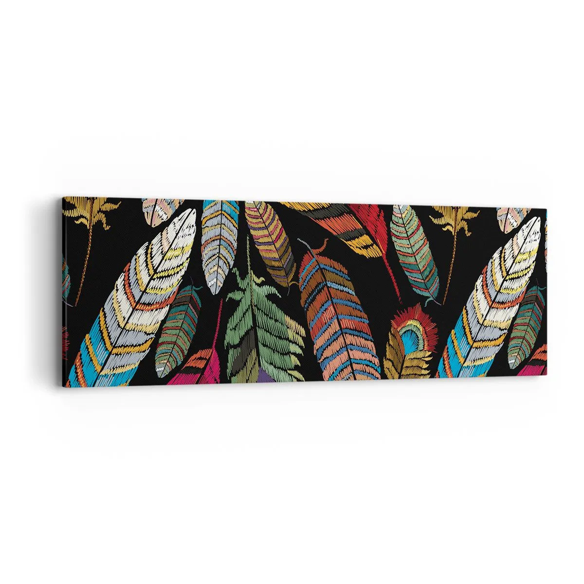 Quadro su tela - Stampe su Tela - Il carnevale degli uccelli - 90x30 cm